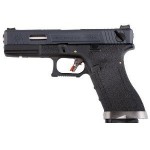 ПИСТОЛЕТ ПНЕВМ. WE GLOCK-18 G-Force, авт, металл слайд, черная рамка, черный слайд, хром. ствол WE-G002WET-5